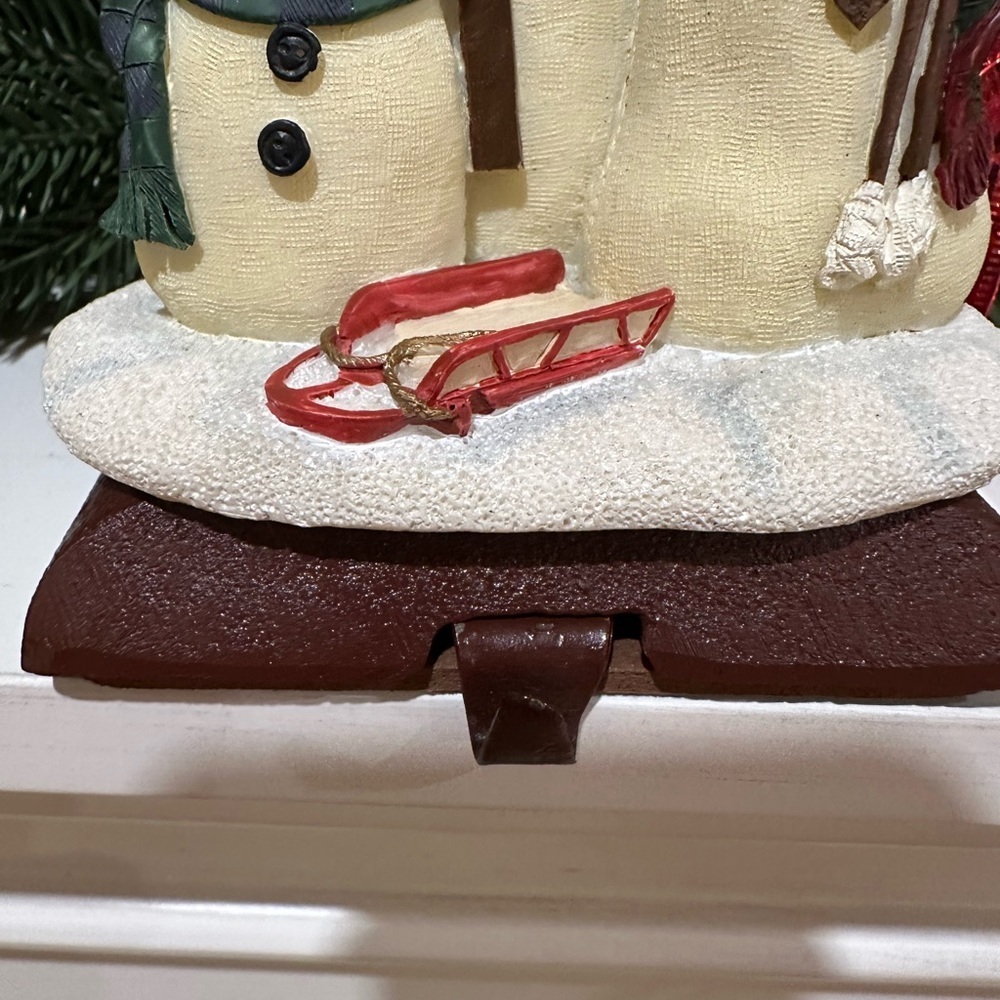 Festive Snowman Stocking Hanger - Picture 6 of 6